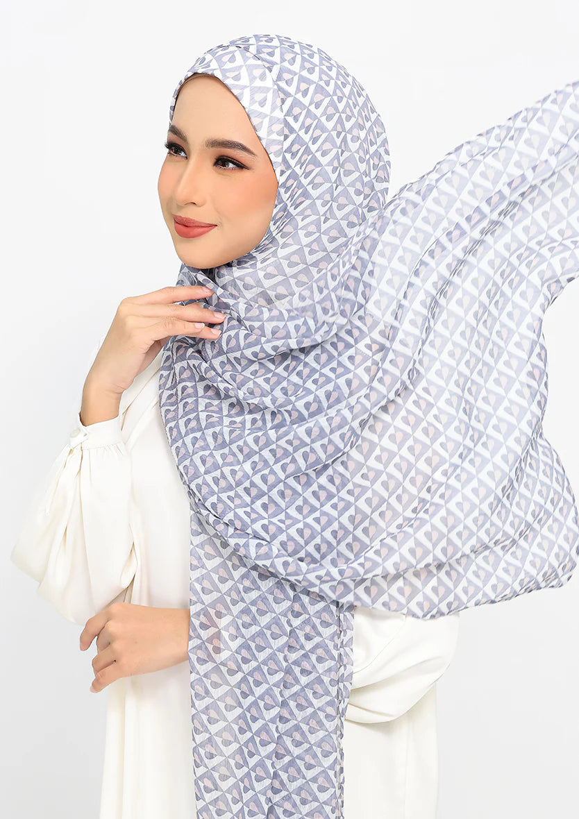 Bokitta Hearts Collection Instant Hijab With Inner - Freestyle (B Inner)