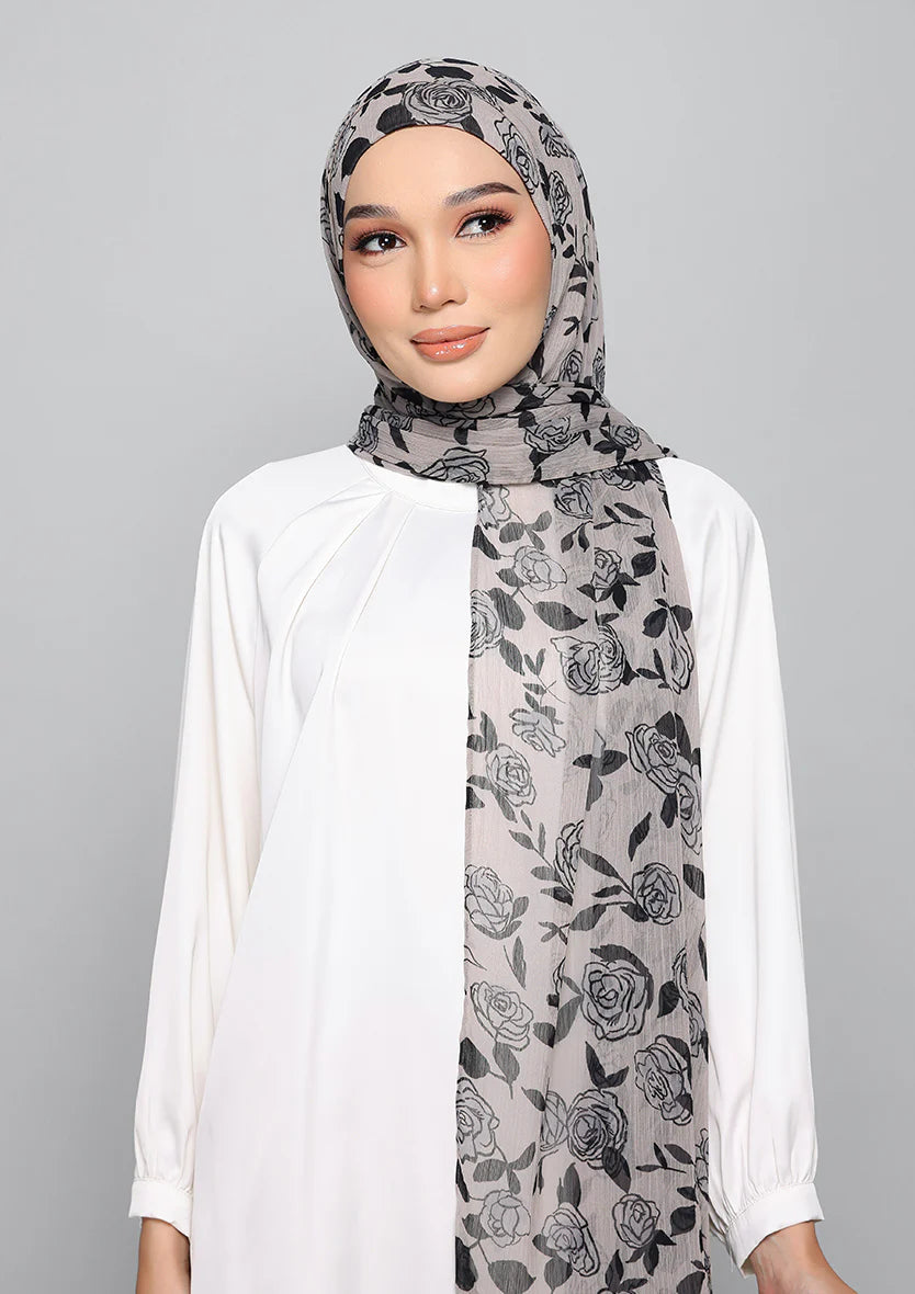Bokitta Lola Gray - Instant Hijab With Inner - Freestyle (B Inner)