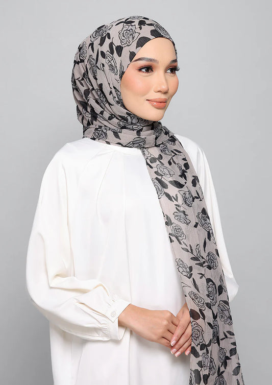 Bokitta Lola Gray - Instant Hijab With Inner - Freestyle (B Inner)