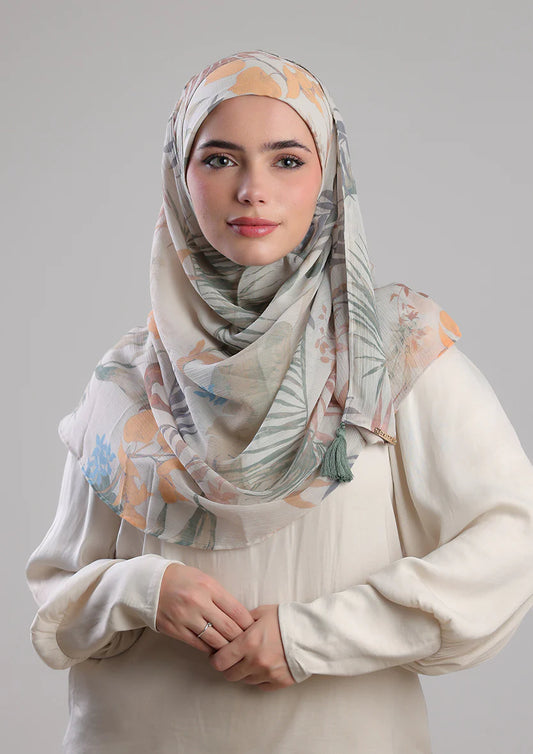 Bokitta Pastel Wildlife Instant Hijab With Inner - Chic